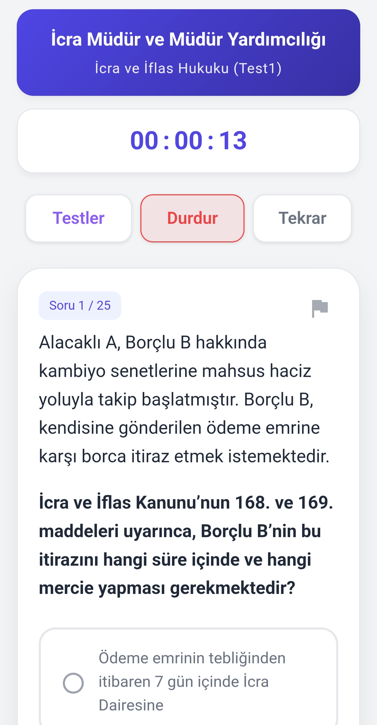 Soru Ekranı